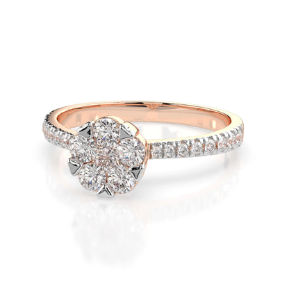 Illusion-Ring (Rund), 0.1 ct — 101-10015/4(3.0)