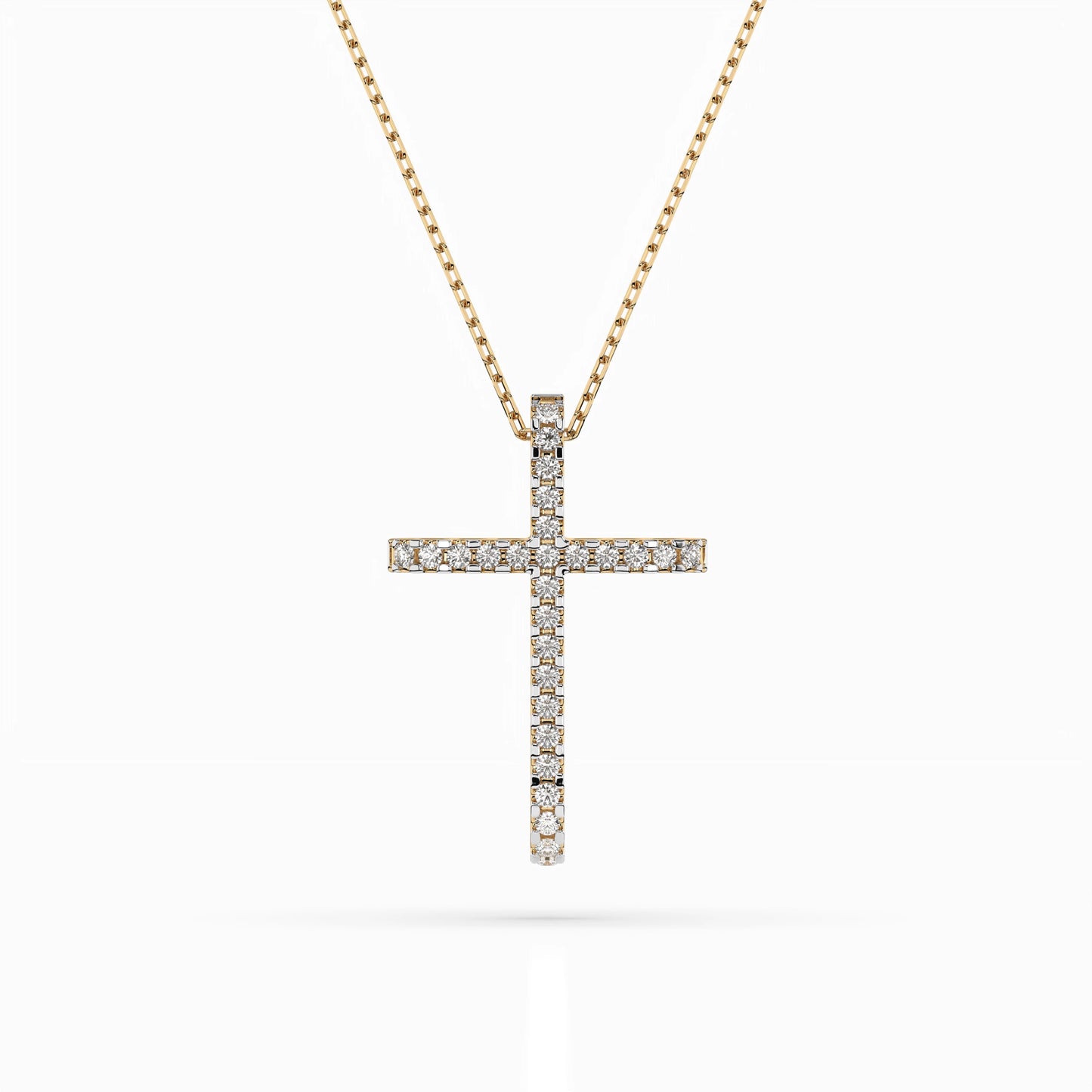 Minimalismus-Halskette (Rund), 0.14 ct — 104-10026
