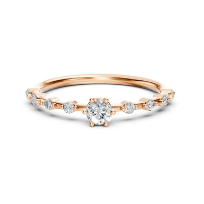 Solitär-Eternity-Ring (Rund), 0.2 ct — 101-10144(3.7)