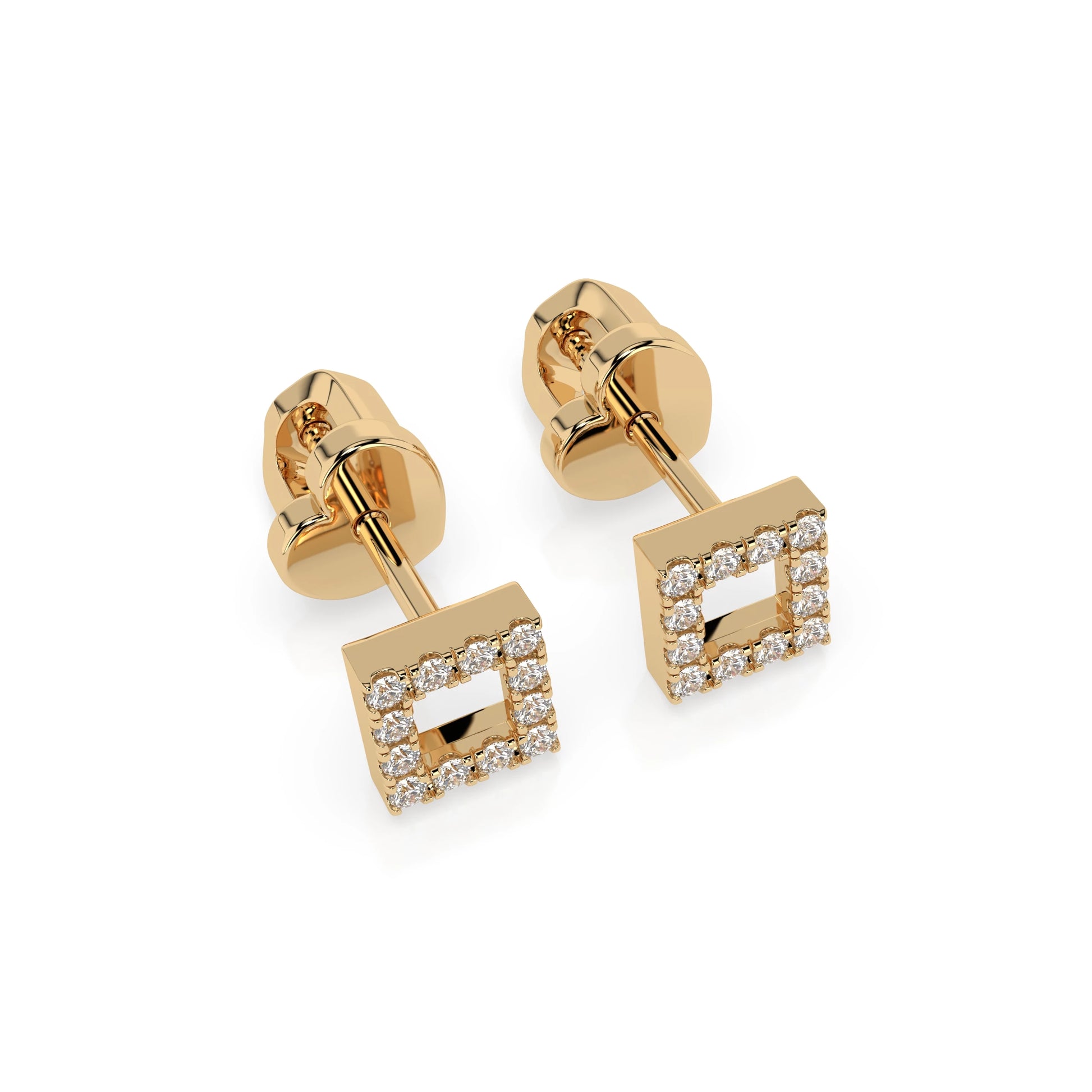 Minimalismus-Ohrringe (Rund), 0.14 ct — 102-10053
