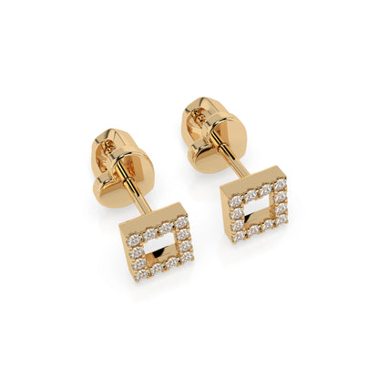 Minimalismus-Ohrringe (Rund), 0.14 ct — 102-10053