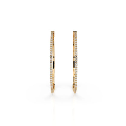 Eternity-Ohrringe (Rund), 0.38 ct — 102-10051