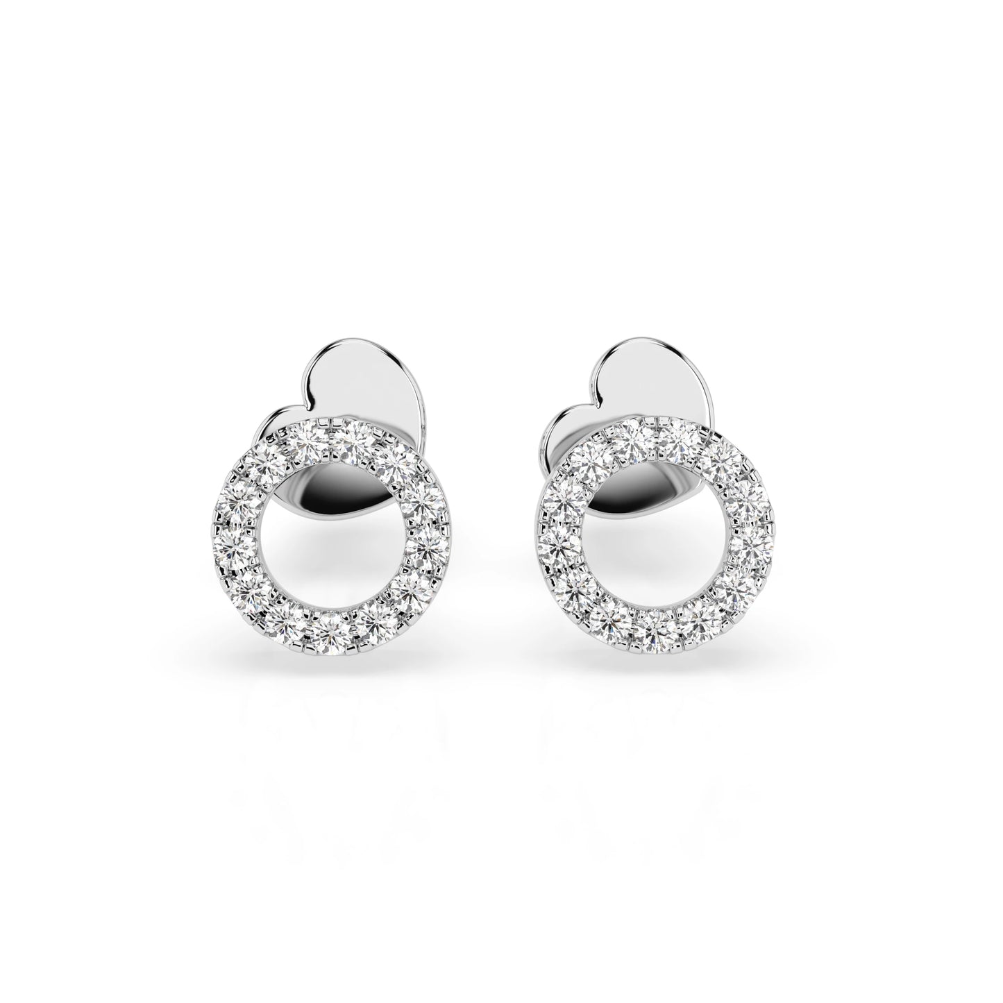 Minimalismus-Ohrringe (Rund), 0.16 ct — 102-10055