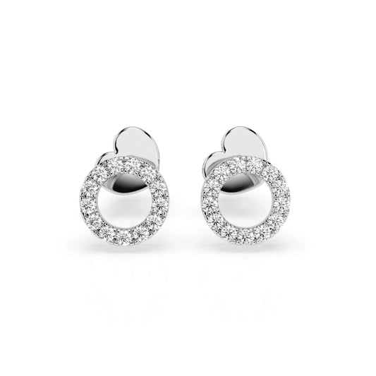 Minimalismus-Ohrringe (Rund), 0.16 ct — 102-10055