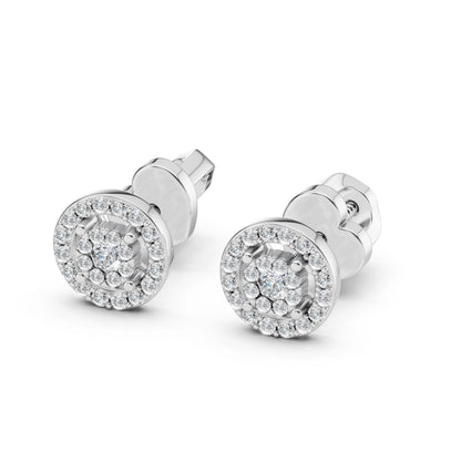 Illusion-Ohrringe (Rund), 0.06 ct — 102-10018(2.0)