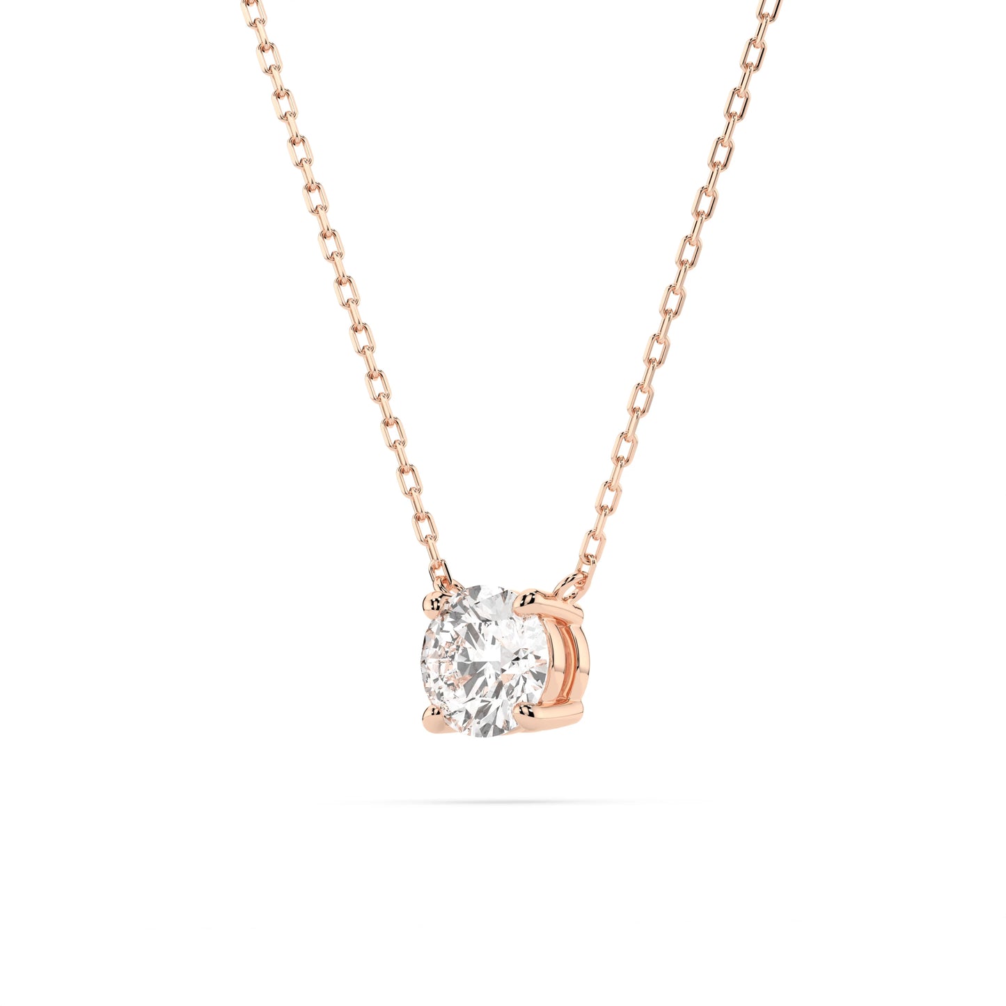Solitär-Halskette (Rund), 0.3 ct — 104-10040(4.2)