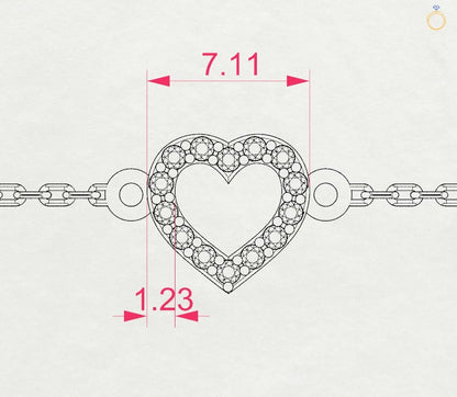 Minimalismus-Armband (Rund), 0.07 ct — 105-10005