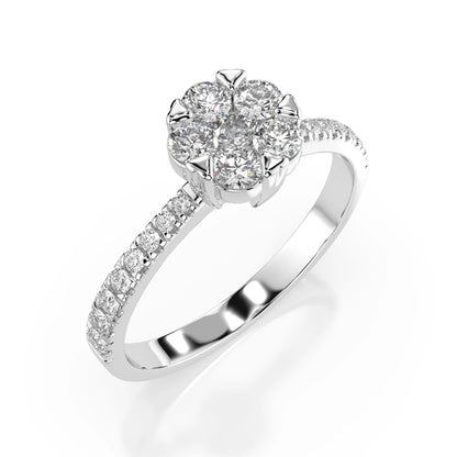 Illusion-Ring (Rund), 0.1 ct — 101-10015/4(3.0)