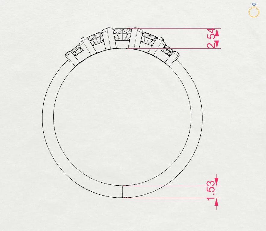 Eternity-Ring (Rund), 0.15 ct — 101-10128