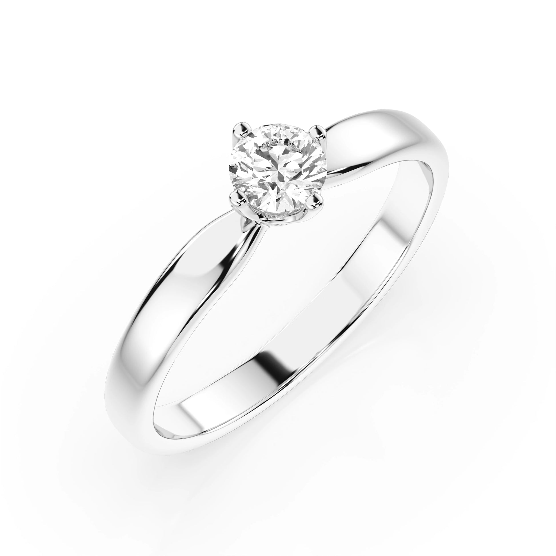 Solitär-Ring (Rund), 0.25 ct — 101-10041(4.0)