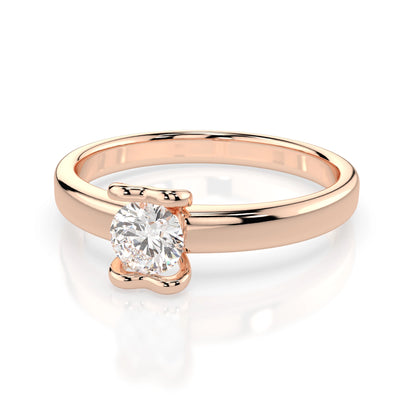 Solitär-Ring (Rund), 0.3 ct — 101-10013(4.2)