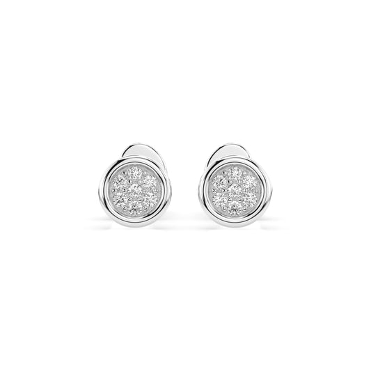 Illusion-Ohrringe (Rund), 0.08 ct — 102-10068