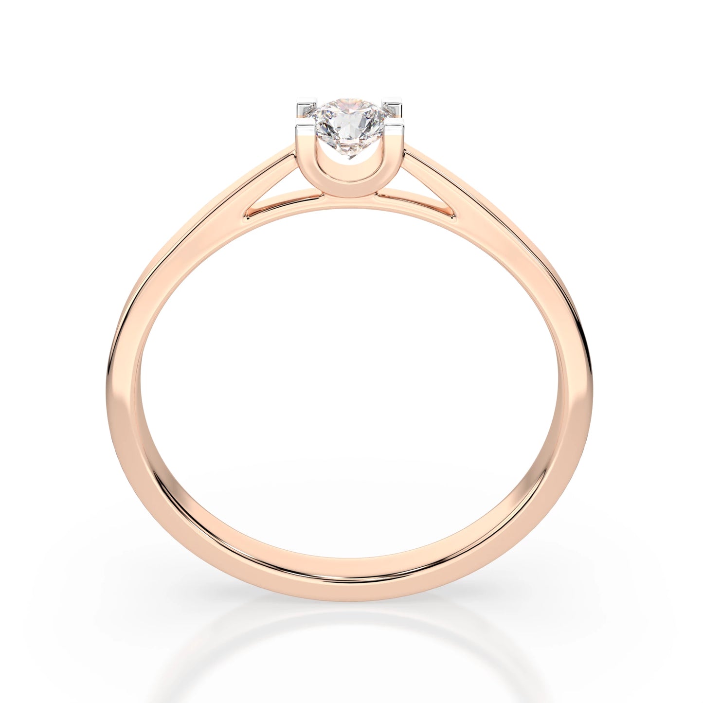 Solitär-Ring (Rund), 0.15 ct — 101-10020(3.4)
