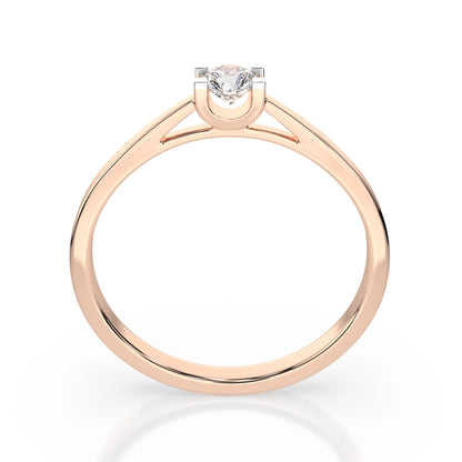 Solitär-Ring (Rund), 0.15 ct — 101-10020(3.4)