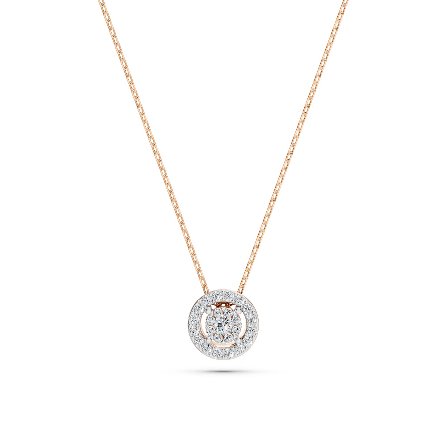 Illusion-Halskette (Rund), 0.03 ct — 104-10002(2.0)