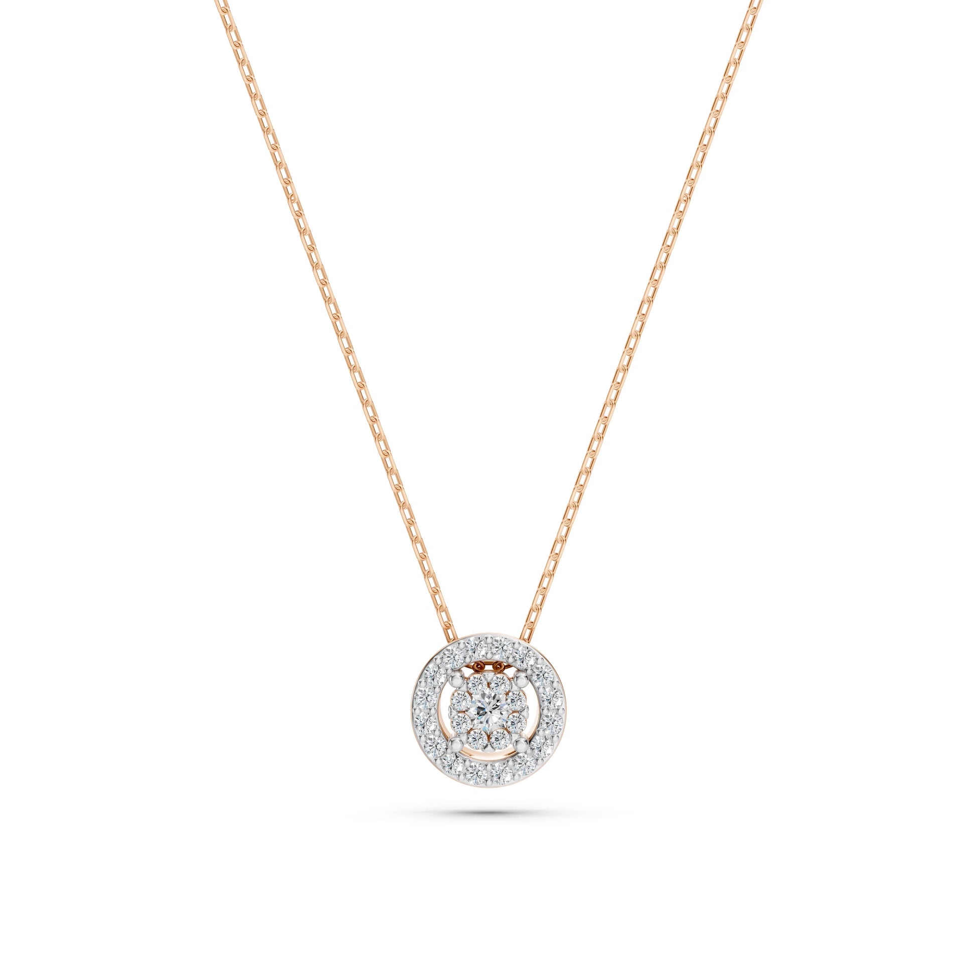 Illusion-Halskette (Rund), 0.03 ct — 104-10002(2.0)