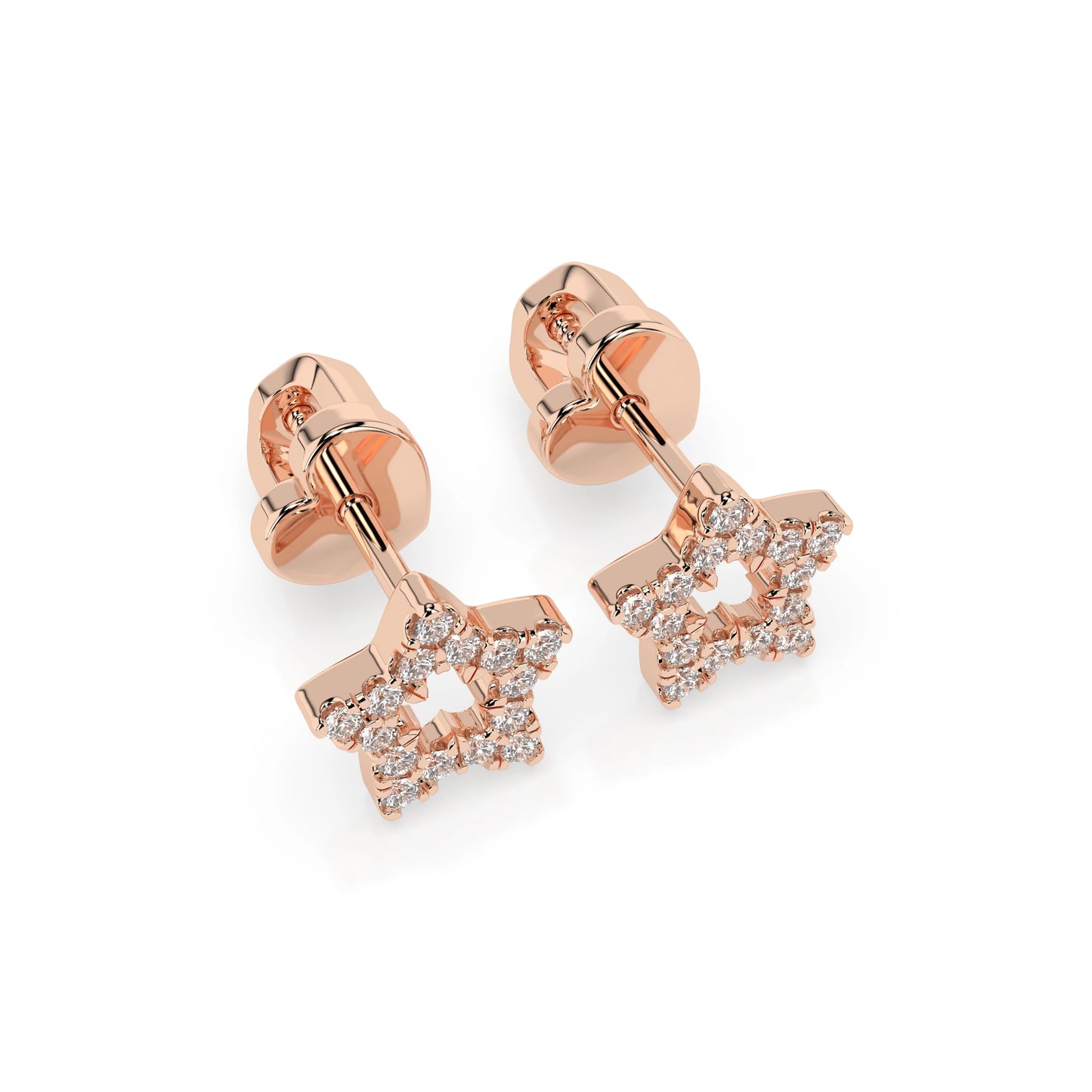 Minimalismus-Ohrringe (Rund), 0.18 ct — 102-10054