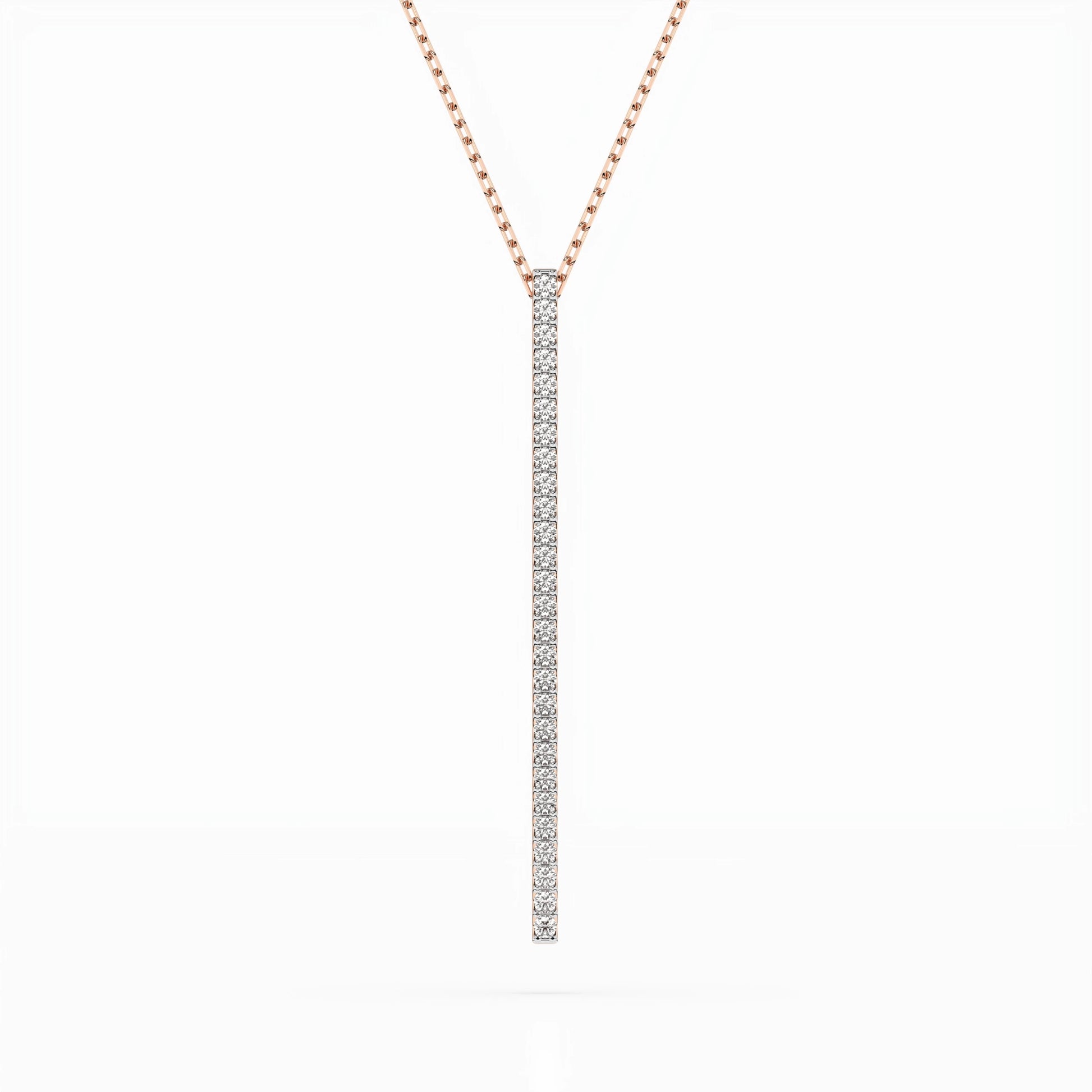 Minimalismus-Halskette (Rund), 0.14 ct — 104-10050
