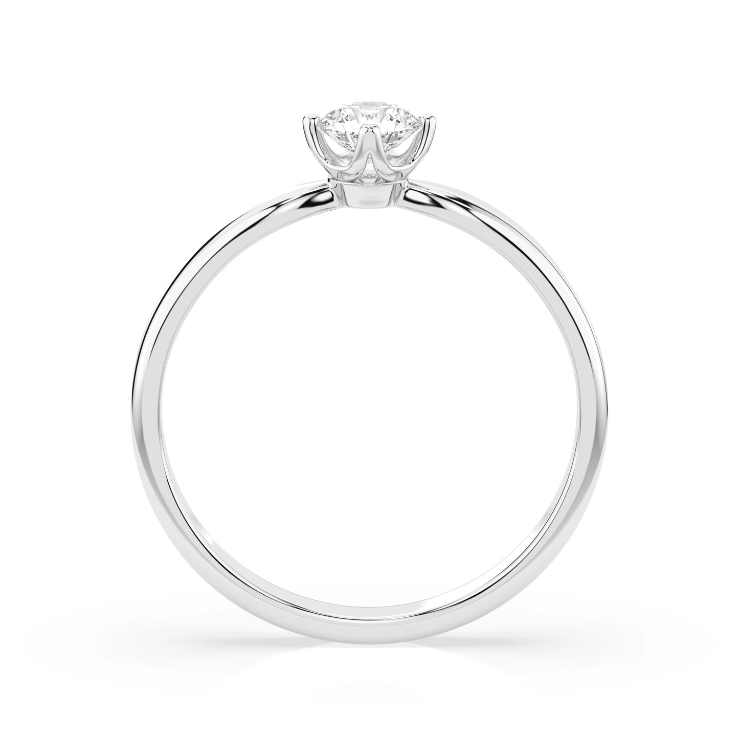 Solitär-Ring (Rund), 0.25 ct — 101-10041(4.0)