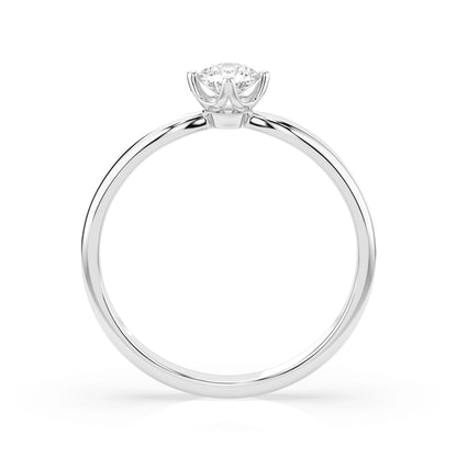 Solitär-Ring (Rund), 0.25 ct — 101-10041(4.0)