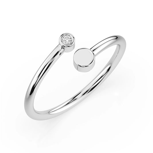 Minimalismus-Ring (Rund), 0.02 ct — 101-10071