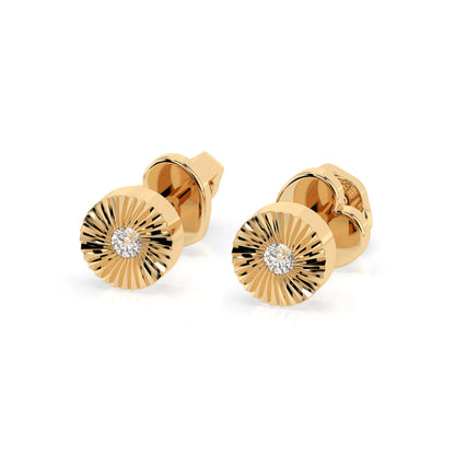 Minimalismus-Ohrringe (Rund), 0.04 ct — 102-10049
