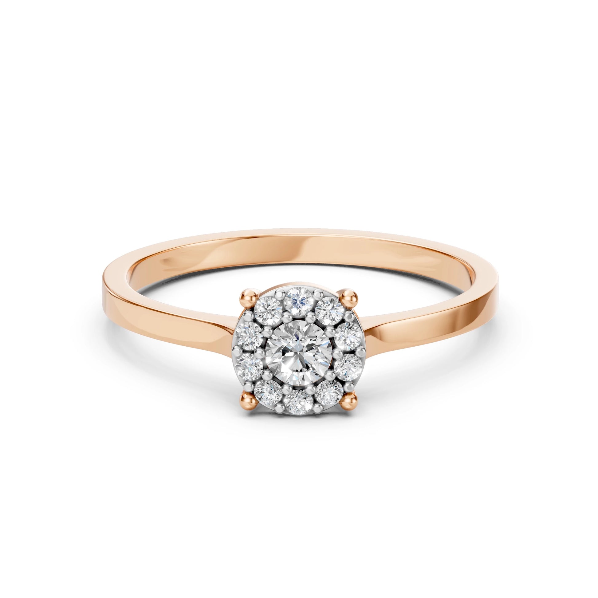 Solitär-Eternity-Ring (Rund), 0.15 ct — 101-10017/1(3.4)