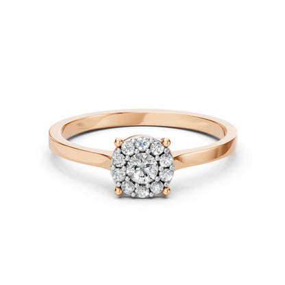 Solitär-Eternity-Ring (Rund), 0.15 ct — 101-10017/1(3.4)