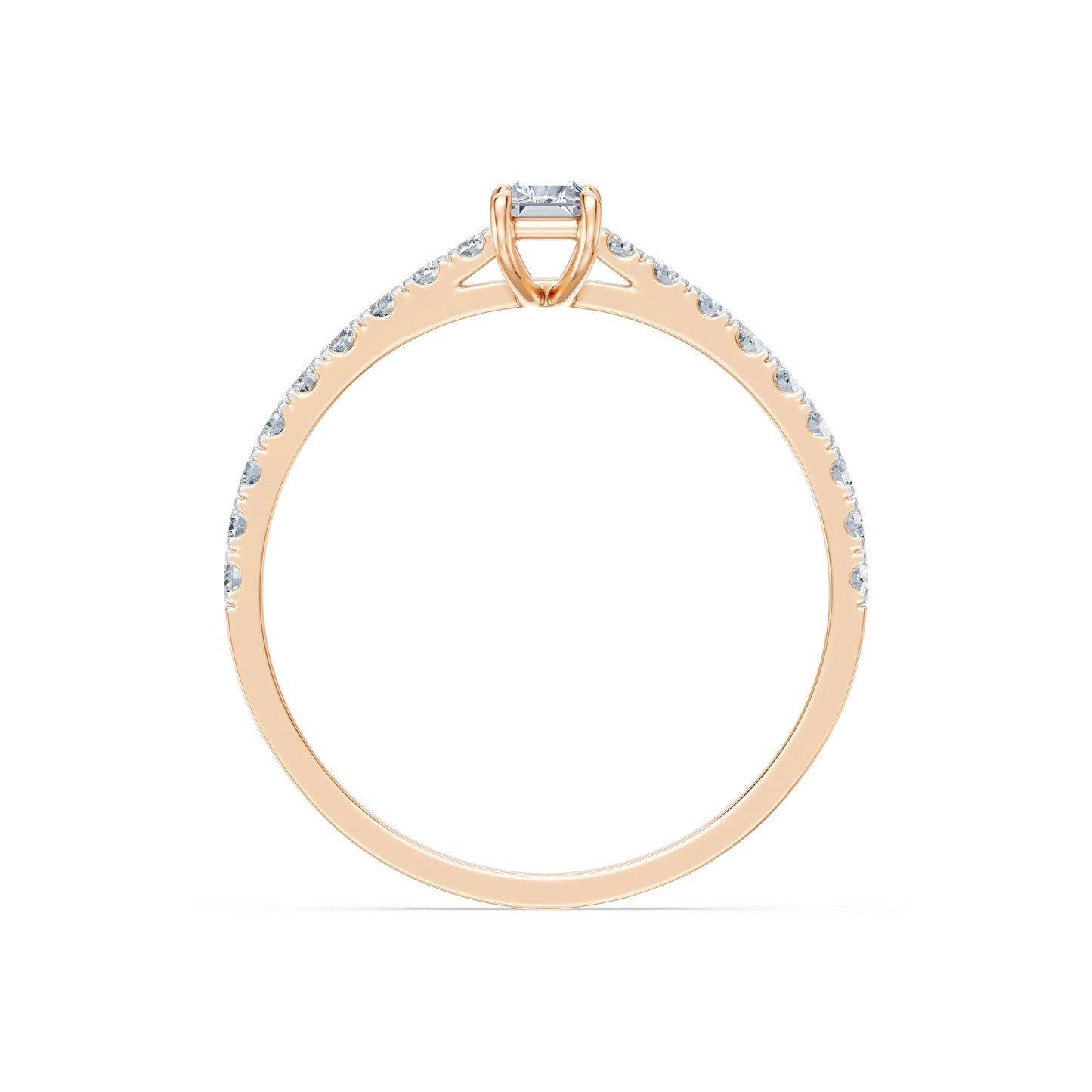 Solitär-Eternity-Ring, 0.3 ct — 101-10191(0.30)BAQ