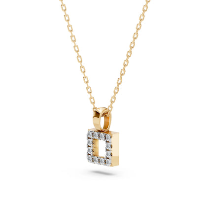 Minimalismus-Halskette (Rund), 0.06 ct — 104-10079