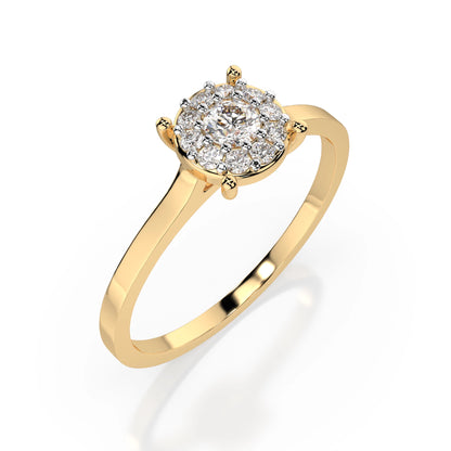 Solitär-Eternity-Ring (Rund), 0.06 ct — 101-10017/1(2.5)