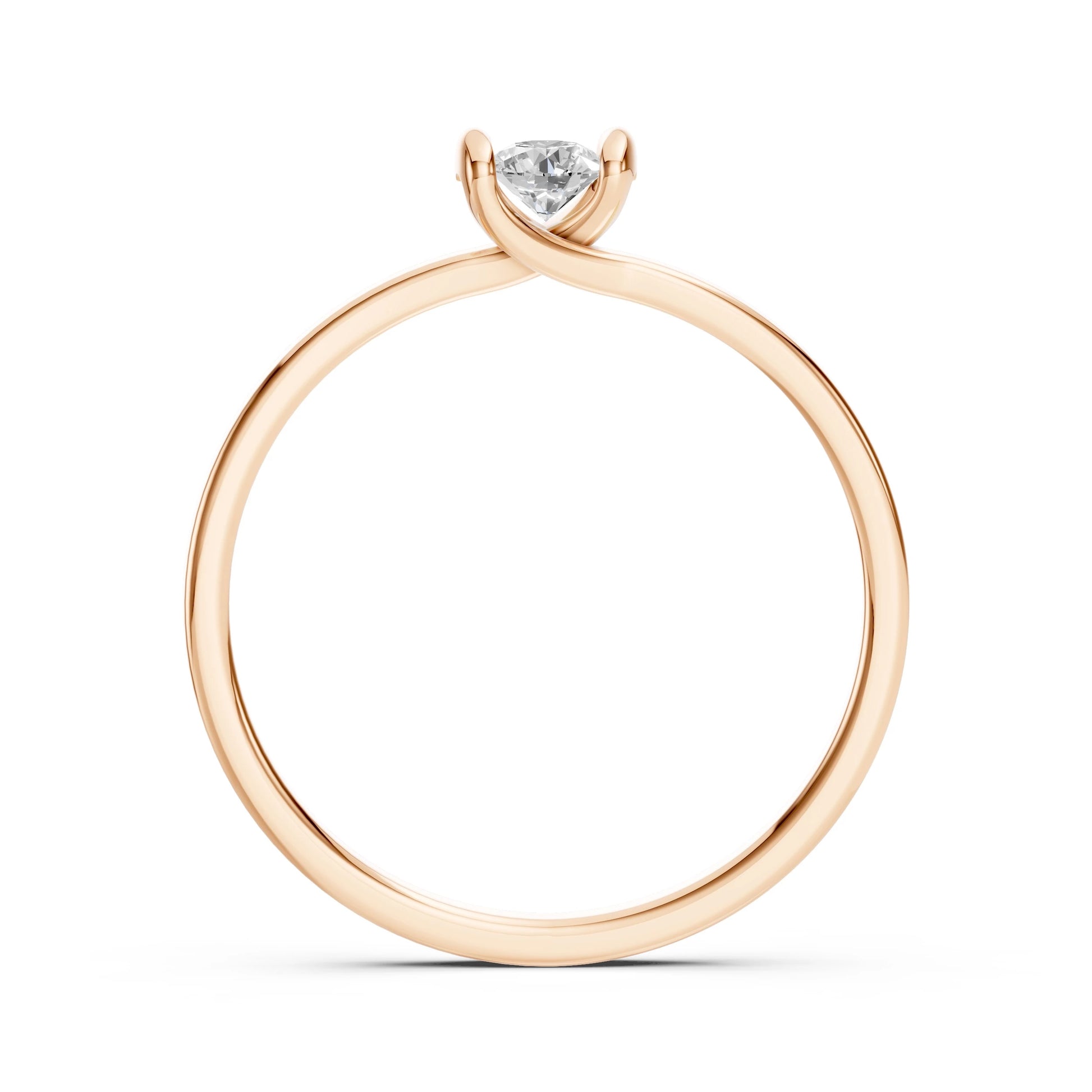 Solitär-Ring (Rund), 0.2 ct — 101-10016(3.7)