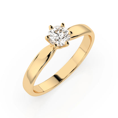 Solitär-Ring (Rund), 0.35 ct — 101-10040(4.5)