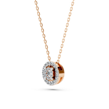 Illusion-Halskette (Rund), 0.03 ct — 104-10002(2.0)