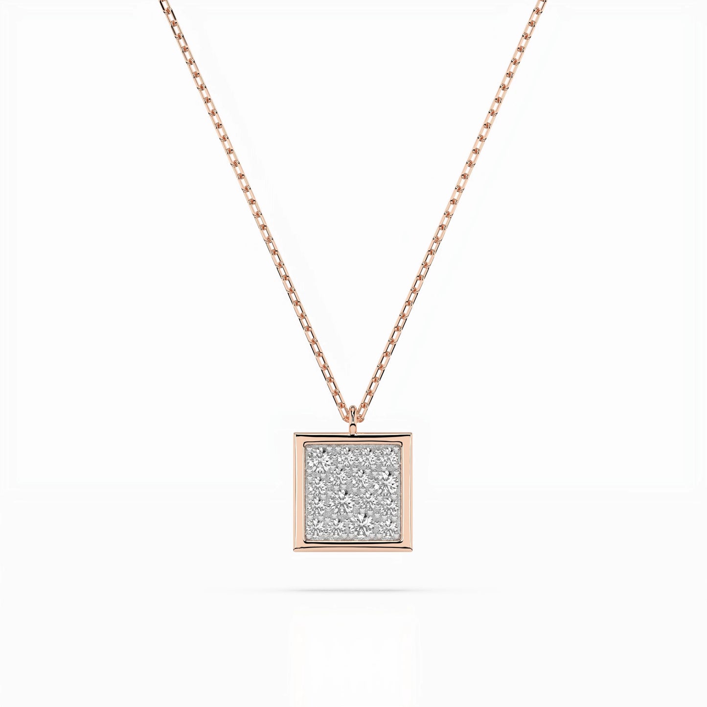 Illusion-Halskette (Rund), 0.07 ct — 104-10036