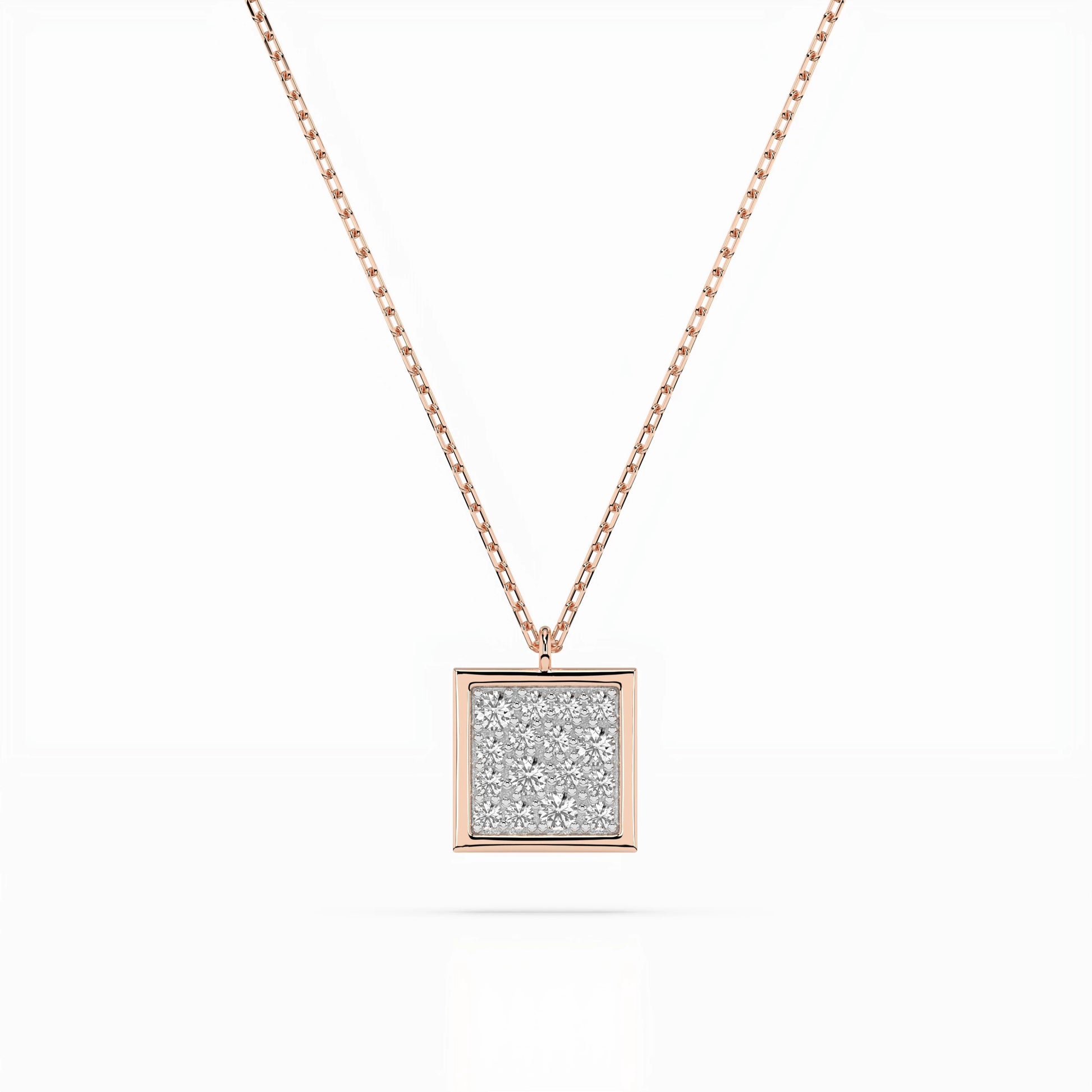 Illusion-Halskette (Rund), 0.07 ct — 104-10036