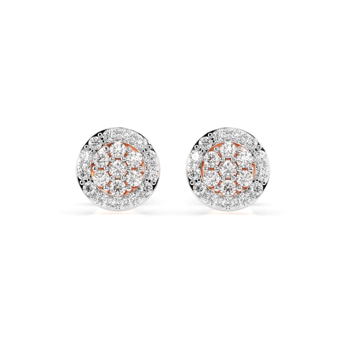 Illusion-Ohrringe (Rund), 0.16 ct — 102-10072