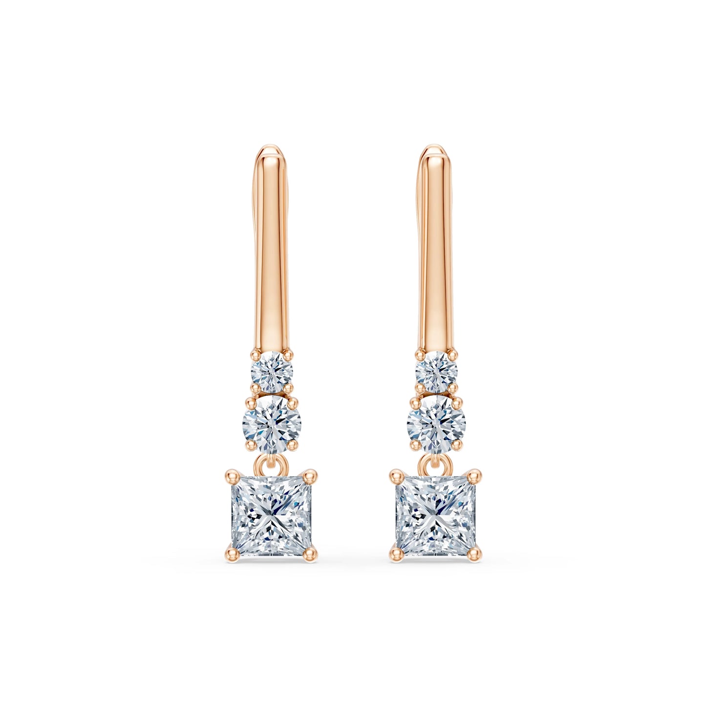 Solitär-Eternity-Ohrringe, 0.6 ct — 102-10143(0.30)PR