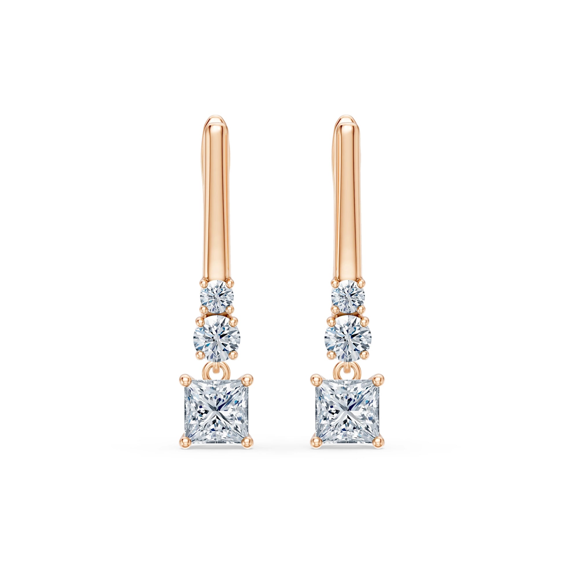 Solitär-Eternity-Ohrringe, 0.6 ct — 102-10143(0.30)PR