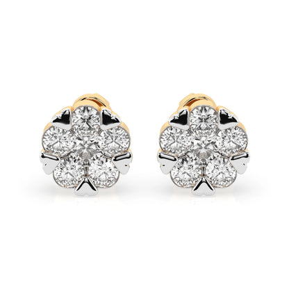 Illusion-Ohrringe (Rund), 0.2 ct — 102-10015/2(3.0)