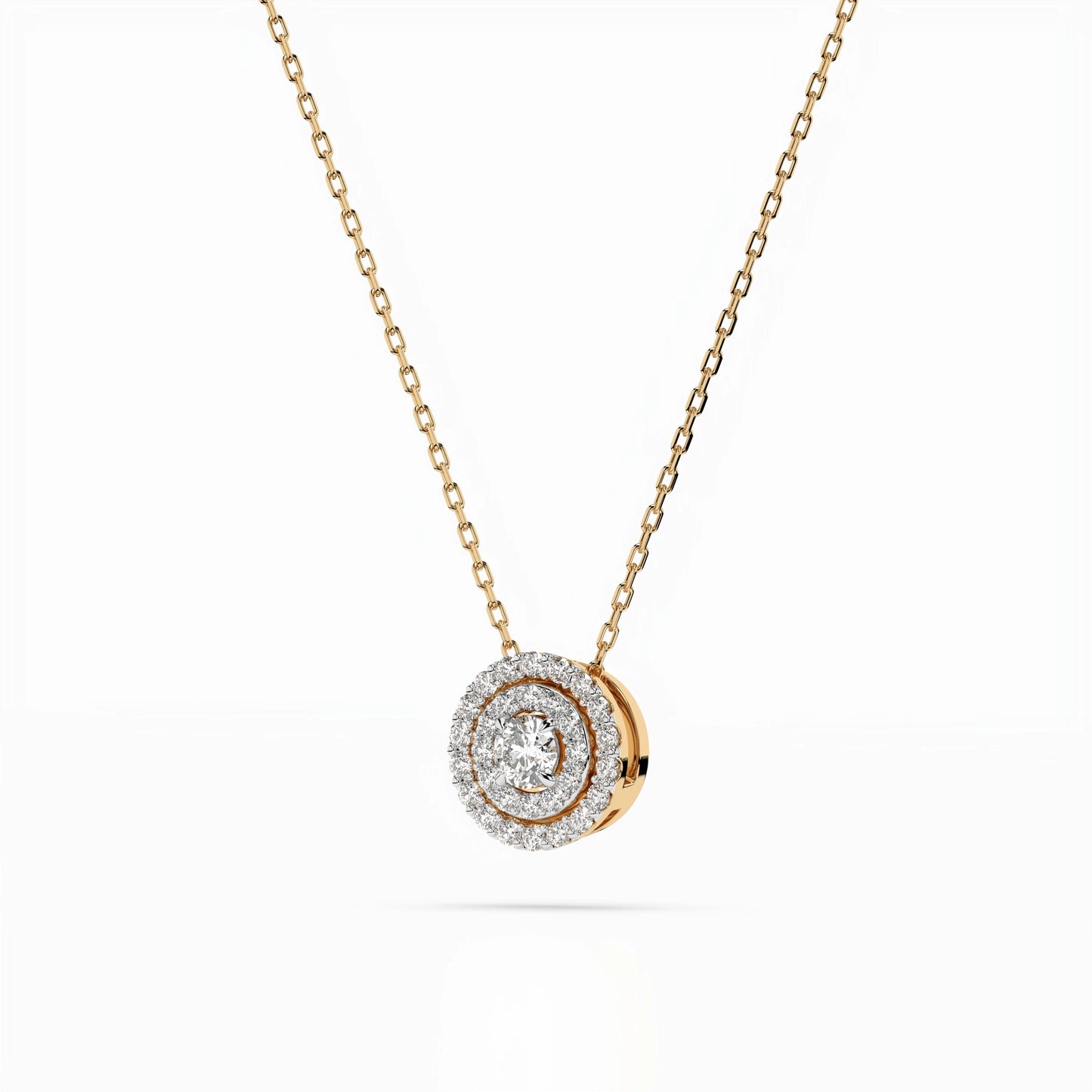 Illusion-Halskette (Rund), 0.09 ct — 104-10043