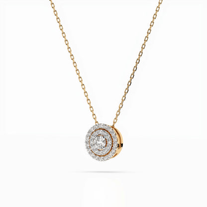 Illusion-Halskette (Rund), 0.09 ct — 104-10043