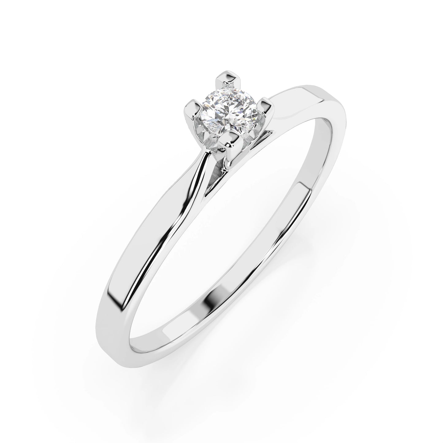 Solitär-Ring (Rund), 0.06 ct — 101-10034(2.5)
