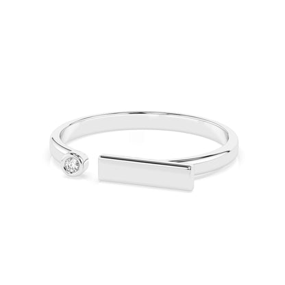 Minimalismus-Ring (Rund), 0.02 ct — 101-10066