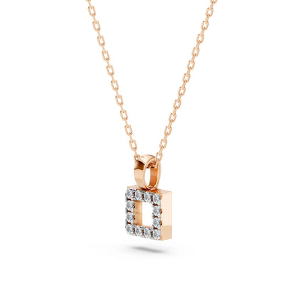 Minimalismus-Halskette (Rund), 0.06 ct — 104-10079