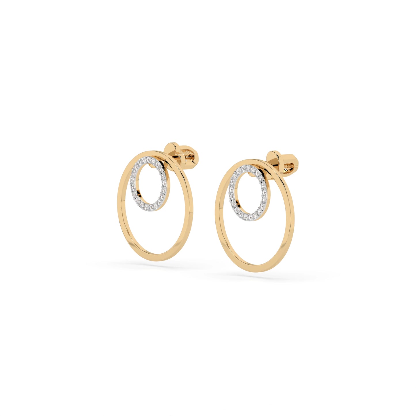 Minimalismus-Ohrringe (Rund), 0.25 ct — 102-10165