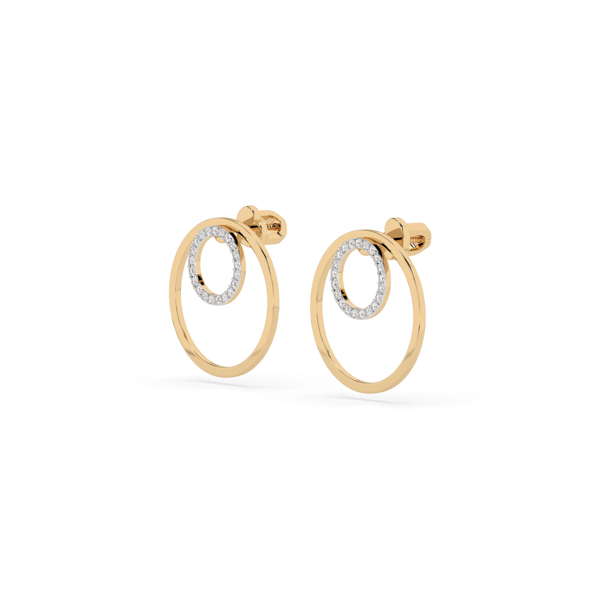 Minimalismus-Ohrringe (Rund), 0.25 ct — 102-10165