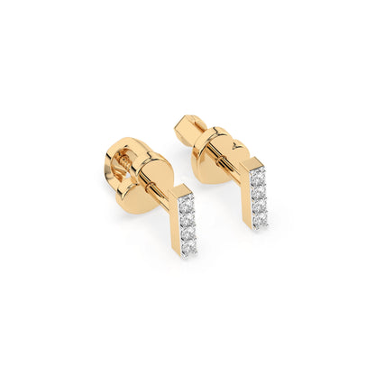 Minimalismus-Ohrringe (Rund), 0.08 ct — 102-10069