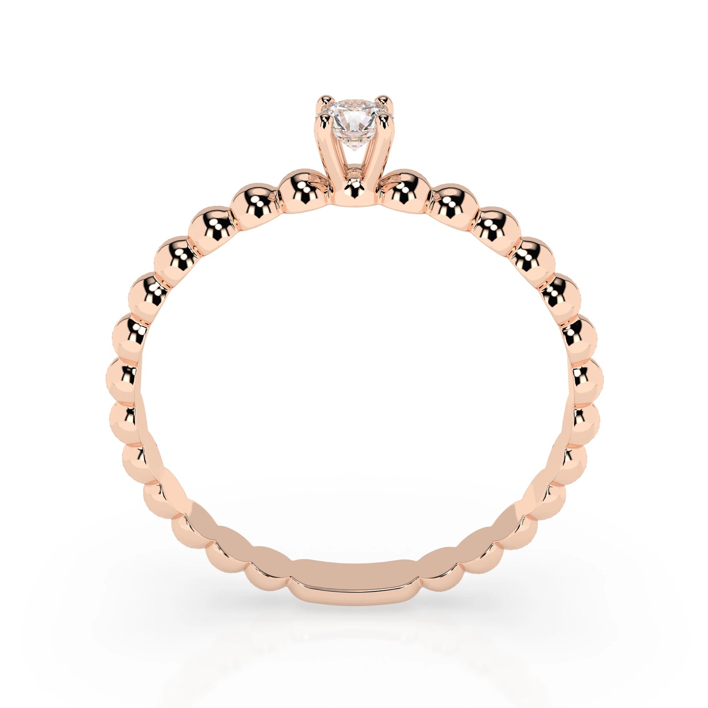 Solitär-Ring (Rund), 0.08 ct — 101-10039(2.7)