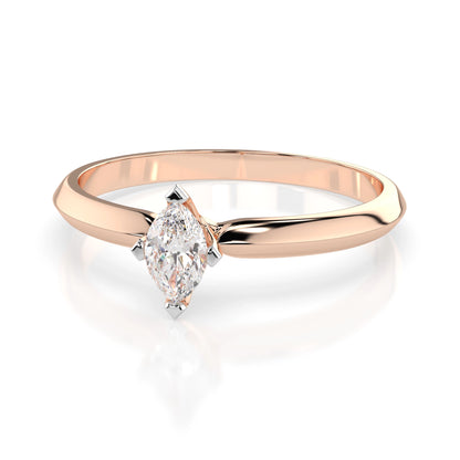 Solitär-Ring (Marquise), 0.15 ct — 101-10181/1(0.15)MARQUISE